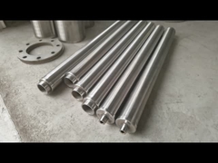 Filtr siatkowy klinowy typu Johnson ze stali nierdzewnej SS304 z rowkiem 100μm, o średnicy zewnętrznej 2-3/8