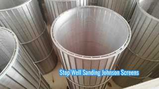 Rura druciana AISI 316l Johnson Vee Wire Screen do ścieków
