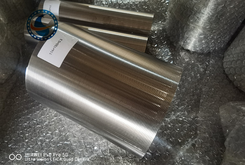 Średnica 114 mm SS304 Klinowy filtr siatkowy 200 μM Gniazdo do filtracji