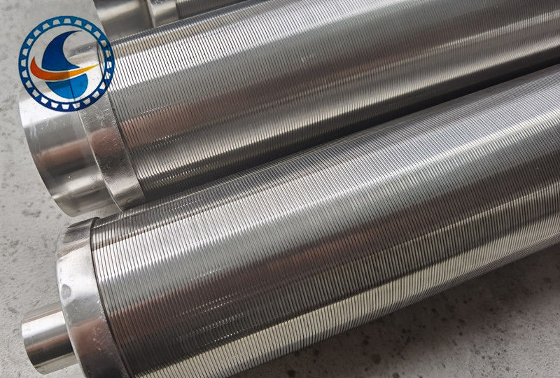 Filtr siatkowy klinowy typu Johnson ze stali nierdzewnej SS304 z rowkiem 100μm, o średnicy zewnętrznej 2-3/8