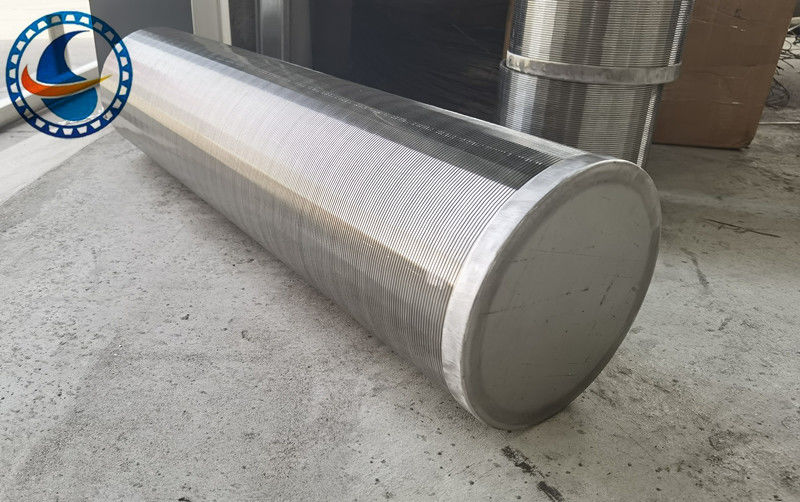 Filtr siatkowy klinowy typu Johnson ze stali nierdzewnej SS304 z rowkiem 100μm, o średnicy zewnętrznej 2-3/8