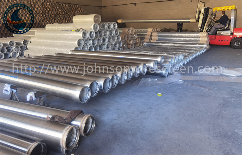 Galwanizacja i SS 304 Johnson Wedge Wire Water Well Screen Filter Tube