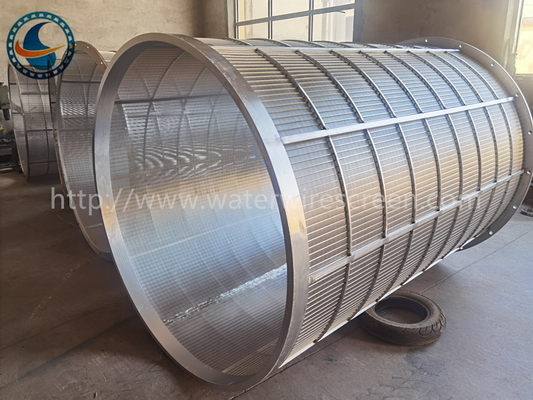 1018 mm Dia Wedge Wire Mesh Stal nierdzewna 304 Ciągły separator szczelinowy