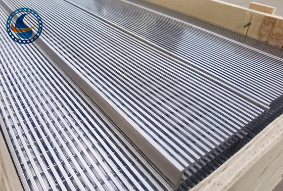 Prosty panel z drutu klinowego ze stali nierdzewnej 316l 3mm Slot