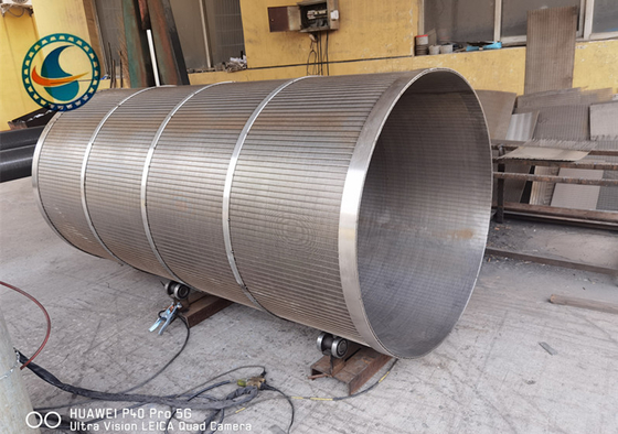 Cylinder z drutu klinowego 2175 mm SS304 250 μM do oczyszczania ścieków