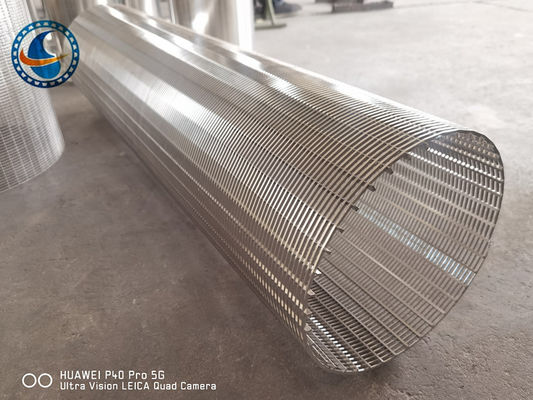 Ciągły ekran z drutu szczelinowego ze stali nierdzewnej o dużej otwartej powierzchni