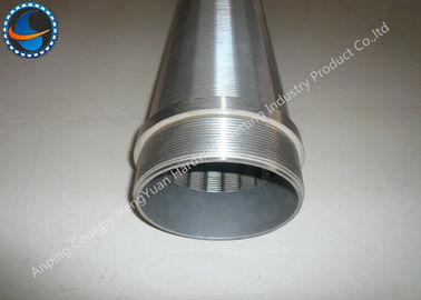 Wątek Wedge Johnson Wire Screen Rury męskie / żeńskie do filtracji cieczy / gazu