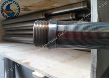 Złącza API / NPT Wedge Wire Mesh Samonośna wysoka dokładność wymiarowa