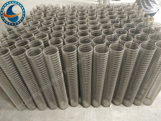 Ekran z drutu o odwróconym profilu V / ekran z obrotowym bębnem Pełna technika spawania