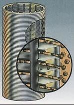 Siatki ze stali nierdzewnej 304 Johnson Wedge Wire do wód gruntowych Rozmiar szczeliny 0,25 mm