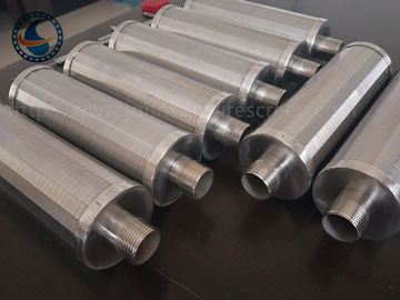 Ekran z drutu klinowego ze stali nierdzewnej 304 OD 76 mm z gwintem zewnętrznym M32