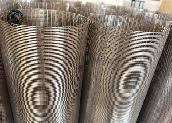 Stal nierdzewna 304 Johnson Wire Screen Typ szczeliny w kształcie klina dla filtra