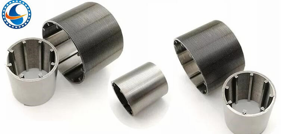 Johnson Continuous Slot Wedge Wire Mesh Profile Screen Stal nierdzewna 63mm Dia