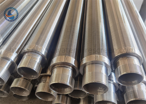 25-3200 Micron Din Profile Wire Rura ekranowa Johnsona do przemysłowych rozwiązań filtrujących